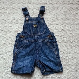 OshKosh denim overalls for baby, size 12 months